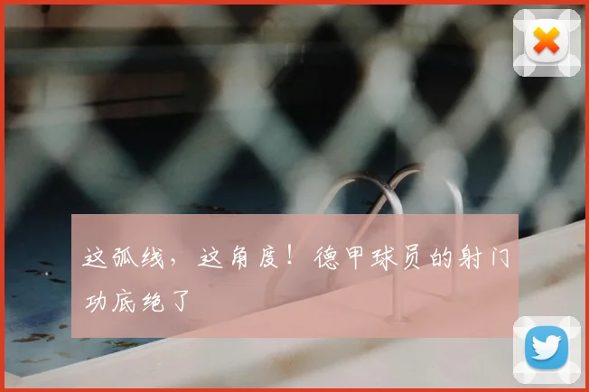 这弧线，这角度！德甲球员的射门功底绝了